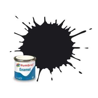 Emailov barva Humbrol AA0237 - No 21 Black - Gloss - 14ml