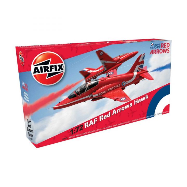 Plastikov model letadla RAF Red Arrows Hawk (1:72) - Airfix A02005C