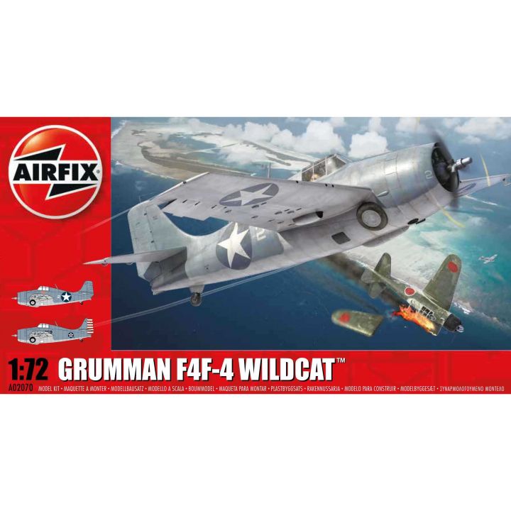 Plastikov model letadla Grumman Wildcat F4F-4 (1:72) - nov forma - Airfix A02070