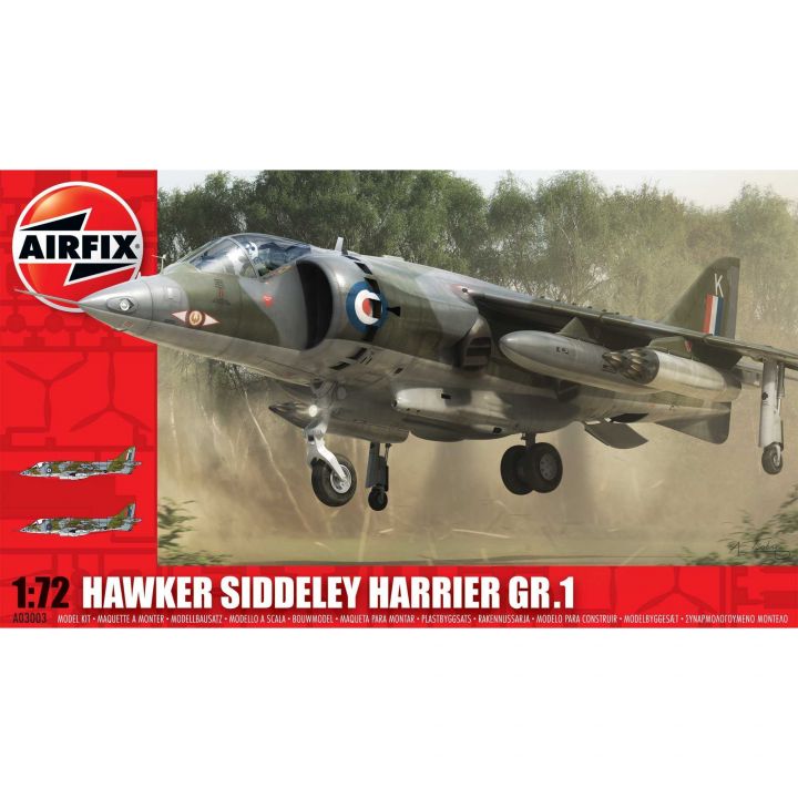 Plastikov model letadla Hawker Siddeley Harrier GR1 (1:72) - Airfix A03003