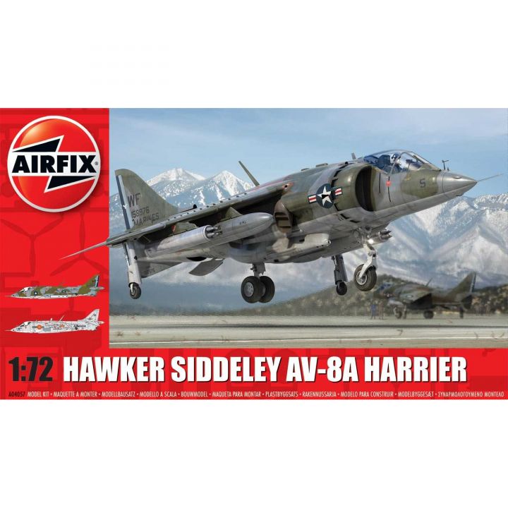 Plastikov model letadla Harrier AV-8A (1:72) - nov forma - Airfix A04057