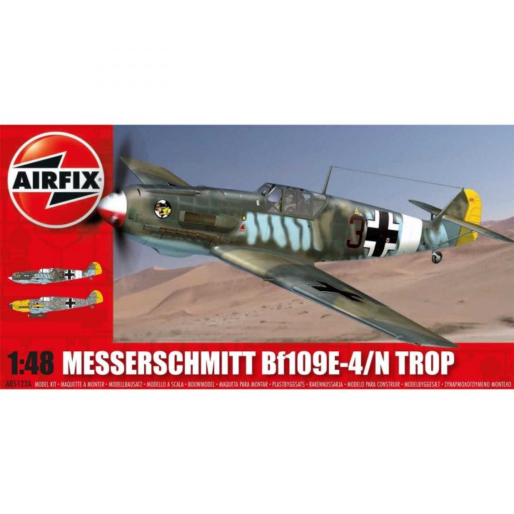 Plastikov model letadla Messerschmitt Bf109E- Tropical (1:48) - Airfix A05122A