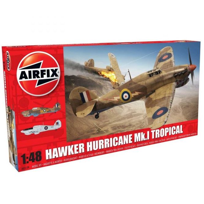 Plastikov model letadla Hawker Hurricane Mk1 - Tropical (1:48) - Airfix A05129