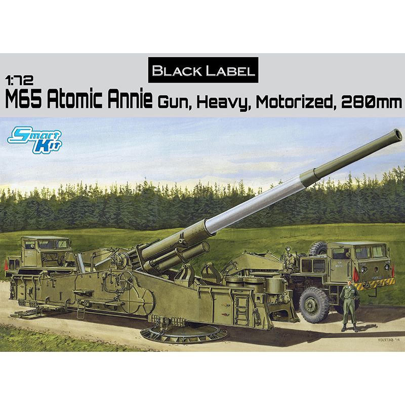 Plastikov model vozidla M65 ATOMIC ANNIE GUN HEAVY MOTORIZED 280mm (Smart Kit) (1:72) - Dragon 7484