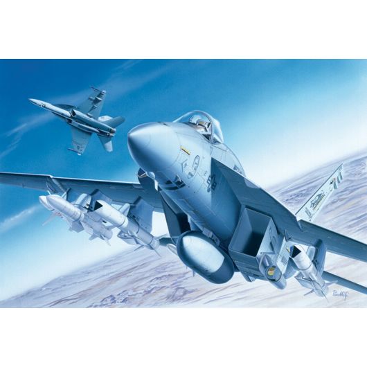 Plastikov model letadla F/A-18E SUPER HORNET (1:72) - Italeri 0083