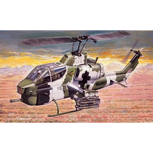 Plastikov model vrtulnku AH-1W SUPER COBRA (1:72) - Italeri 0160