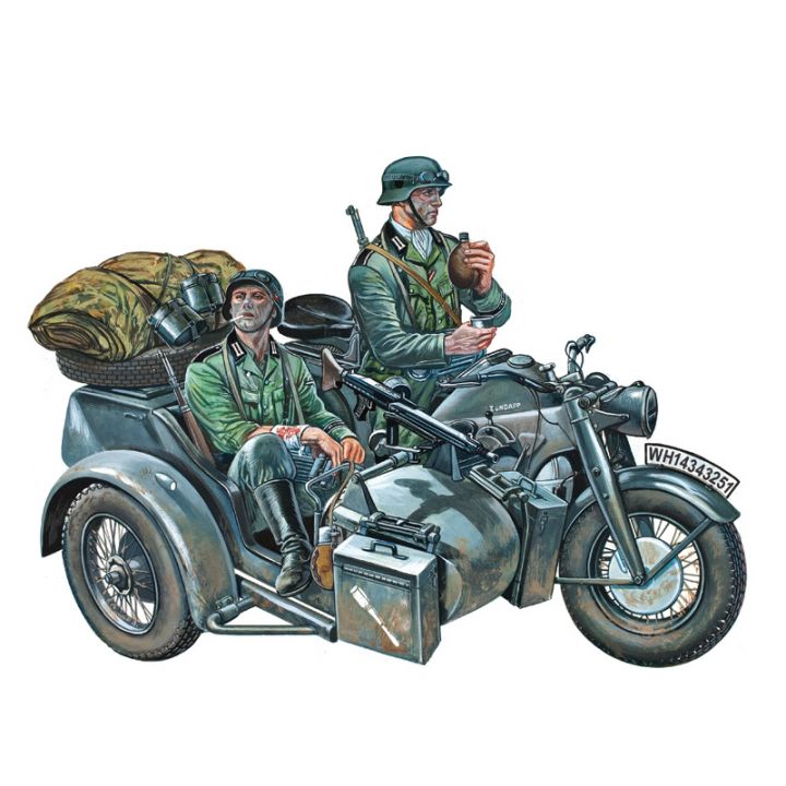 Plastikov model motorky ZNDAPP KS750 (1:35) - Italeri 0317