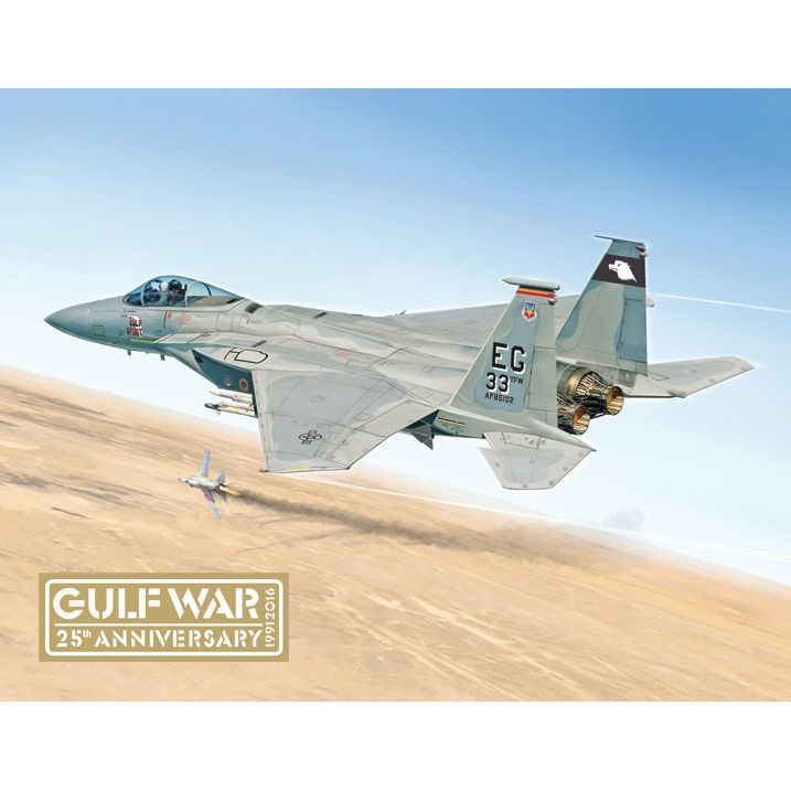 Plastikov model letadla F-15C EAGLE - GULF WAR 25th ANNIVERSARY (1:48) - Italeri 2763