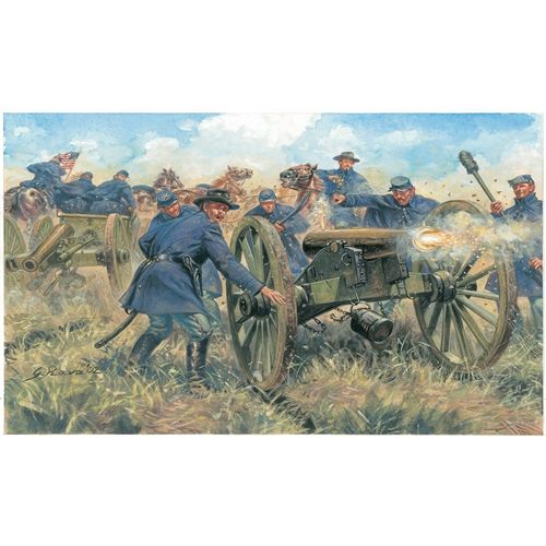 Plastov figurky UNION ARTILLERY (AMERICAN CIVIL WAR) (1:72) - Italeri 6038