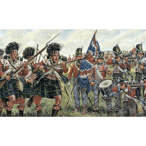 Plastov figurky BRITISH and SCOTS INFANTRY (NAPOL.WARS) (1:72) - Italeri 6058