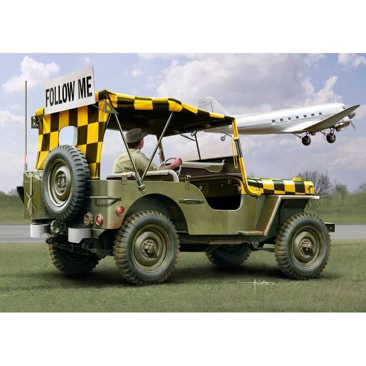 Plastikov model auta JEEP "FOLLOW ME" (1:35) - Italeri 70390