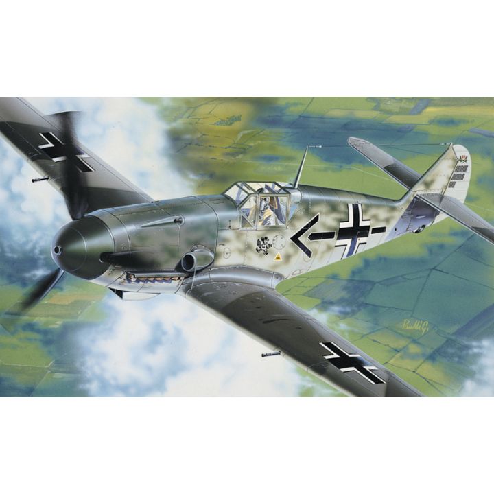 Plastikov model letadla BF-109F (1:72) - ModelSet, vetn barev a lepidla - Italeri 71053