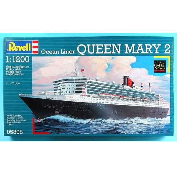 Plastikov model lod Queen Mary 2 (1:1200) - Revell 05808