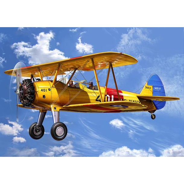 Plastikov model letadla Stearman KAYDET (1:72) - Revell 04676