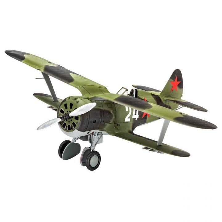 Plastikov model letadla Polikarpov I-153 ajka (1:72) - Revell 03963