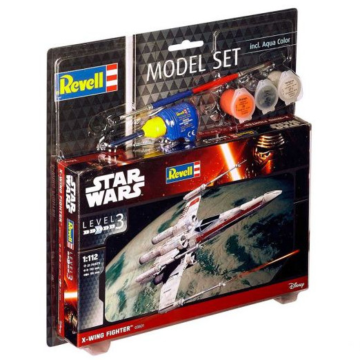 Plastikov model X-wing Fighter (1:112) - ModelSet, vetn barev a lepidla - Revell Star Wars 63601