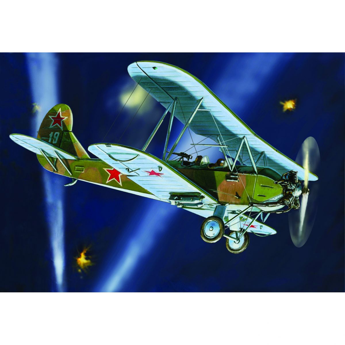 Plastikov model letadla Soviet Plane PO-2 (1:100) - Zvezda Wargames (WWII) 6150