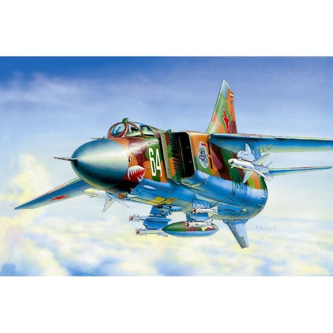 Plastikov model letadla MIG-23 MLD Soviet Fighter (re-release) (1:72) - Zvezda 7218