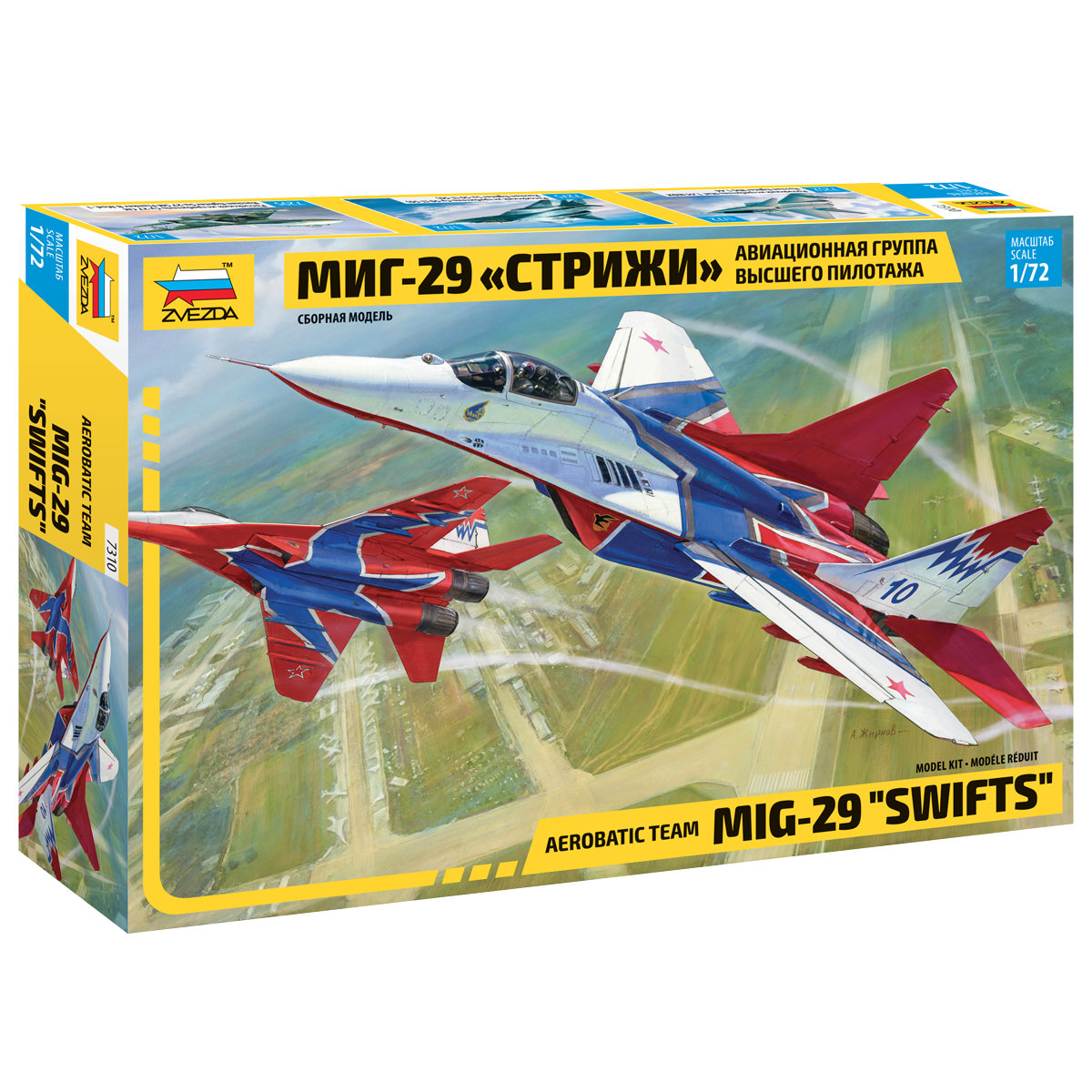 Plastikov model letadla MIG-29 "Swifts" (1:72) - Zvezda 7310