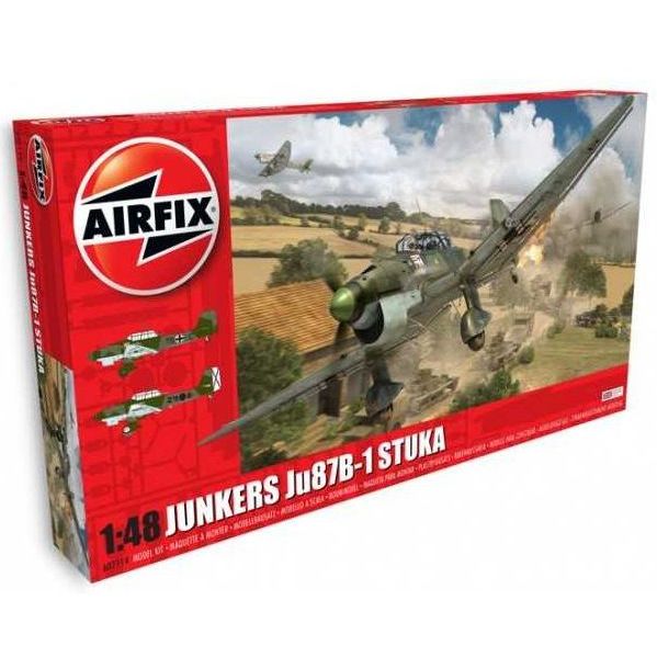 Plastikov model letadla JUNKERS Ju87B-1 STUKA (1:48) - Airfix A07114