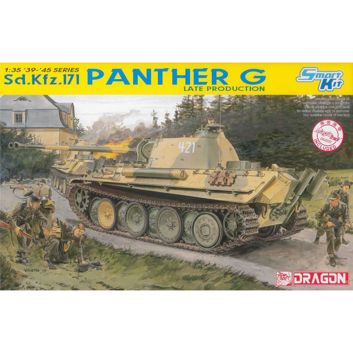 Plastikov model tanku Sd.Kfz.171 PANTHER G LATE PRODUCTION (SMART KIT) (1:35) - Dragon 6268