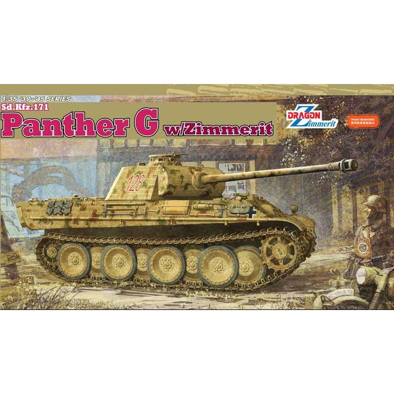 Plastikov model tanku Sd.Kfz.171 PANTHER G w/ZIMMERIT (1:35) - Dragon 6384