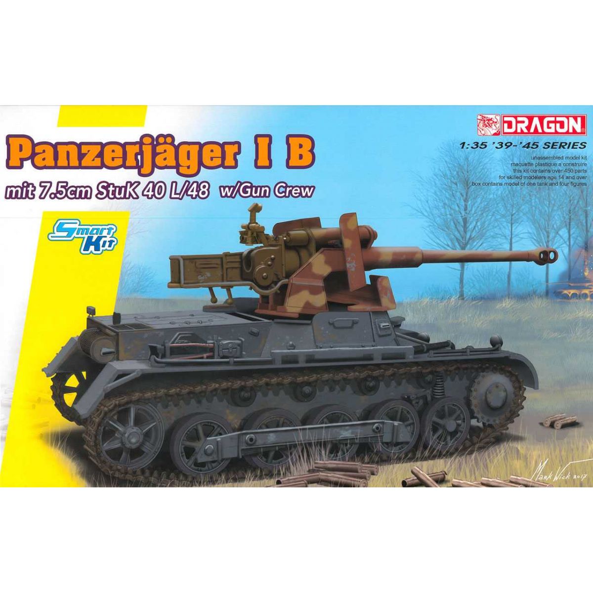 Plastikov model tanku Panzerjger IB mit StuK 40 L/48 (Smart Kit) (1:35) - Dragon 6781