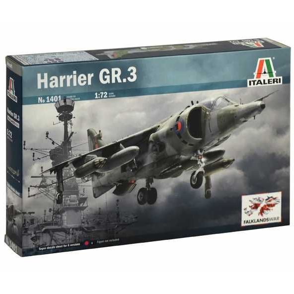 Plastikov model letadla HARRIER GR.3 (1:72) - Italeri 1401