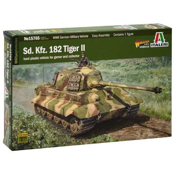 Plastikov model tanku Sd. Kfr. 182 Tiger II (1:56) - Italeri 15765