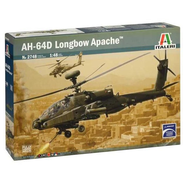 Plastikov model vrtulnku AH-64D LONGBOW APACHE (1:48) - Italeri 2748