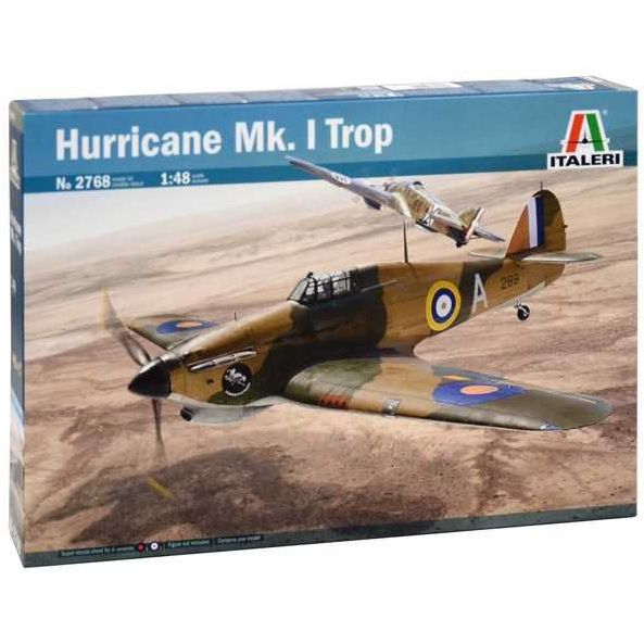 Plastikov model letadla HURRICANE Mk.I TROP (1:48) - Italeri 2768