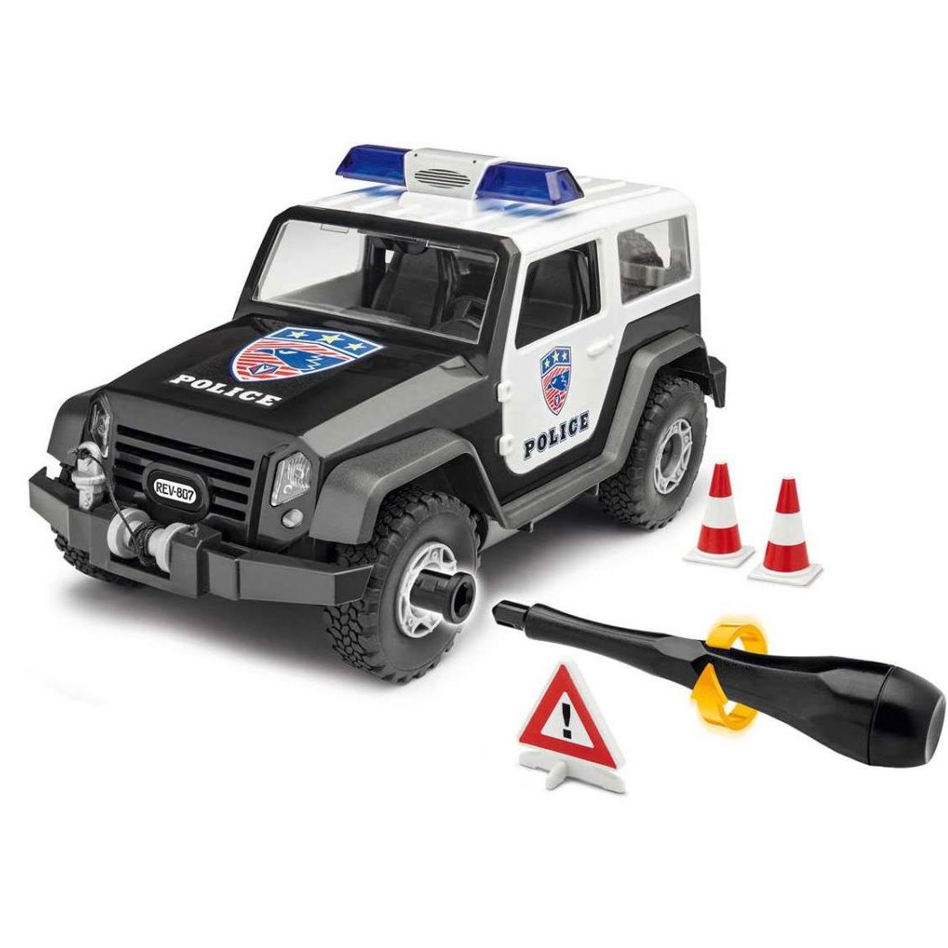 Plastikov model auta Offroad Vehicle Police (1:20) - Junior Kit, roubovac - Revell 00807