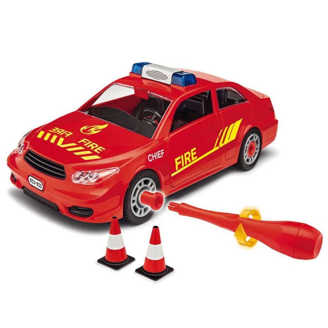 Plastikov model auta Fire Chief Car (1:20) - Junior Kit, roubovac - Revell 00810