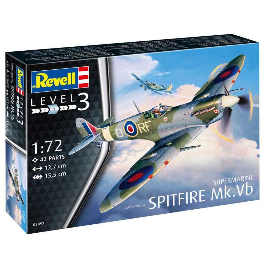 Plastikov model letadla Supermarine Spitfire Mk. Vb (1:72) - Revell 03897