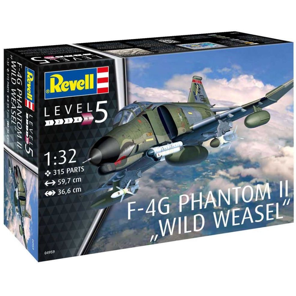 Plastikov model letadla F-4G Phantom II Wild Weasel (1:32) - Revell 04959