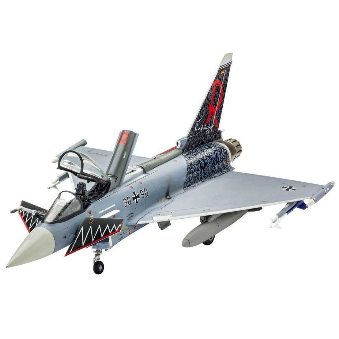 Plastikov model letadla Eurofighter Typhoon (1:72) - ModelSet, vetn barev a lepidla - Revell 63952