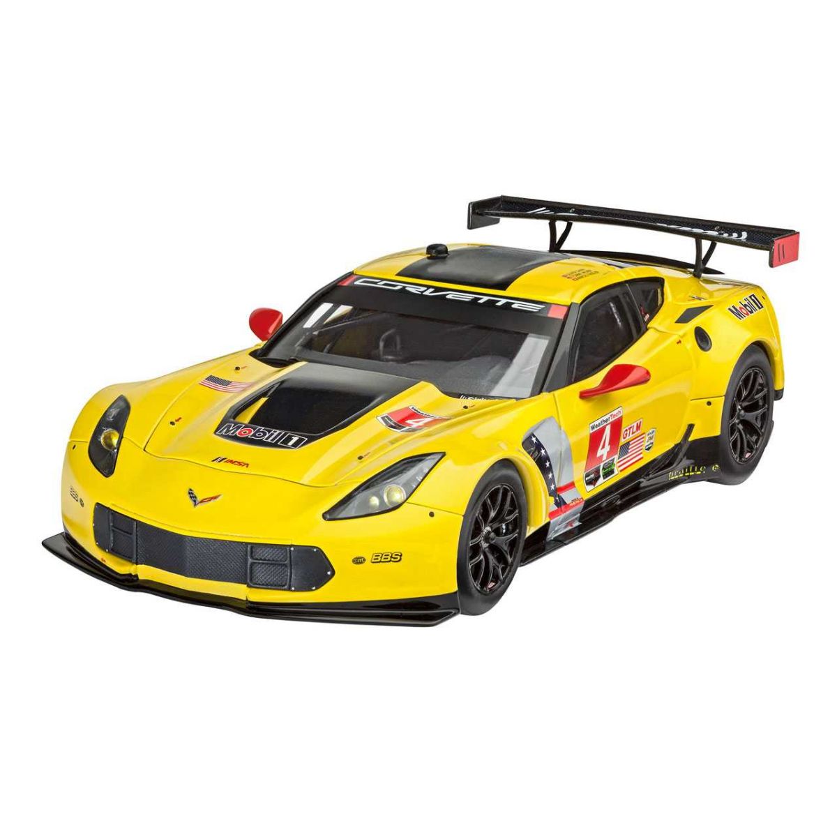 Plastikov model auta Corvette C7.R (1:25) - ModelSet, vetn barev a lepidla - Revell 67036