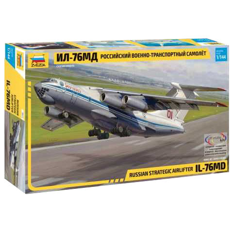 Plastikov model letadla Russian strategic airlifter IL-76MD (1:144) - Zvezda 7011